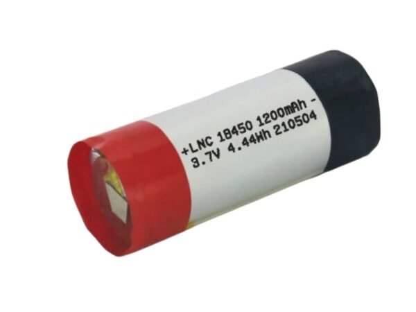 3.7V 1200mAh cylindrical LiPo battery LNC18450