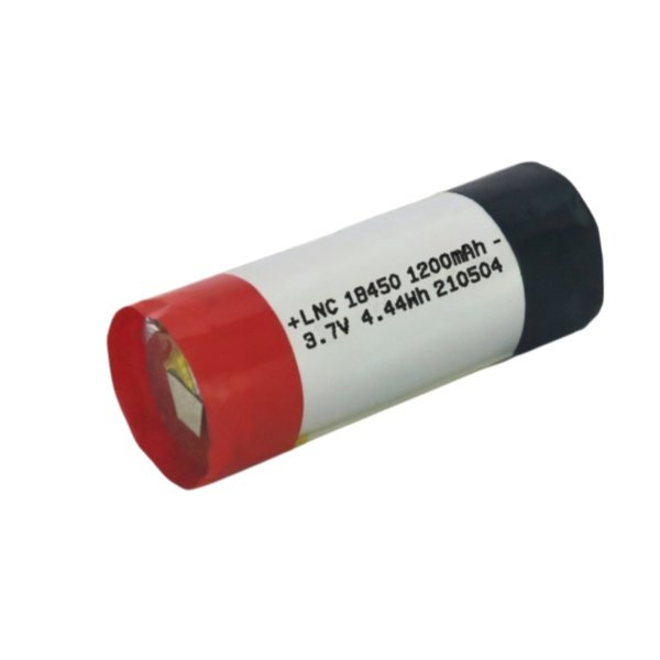 3.7V 1200mAh cylindrical LiPo battery LNC18450
