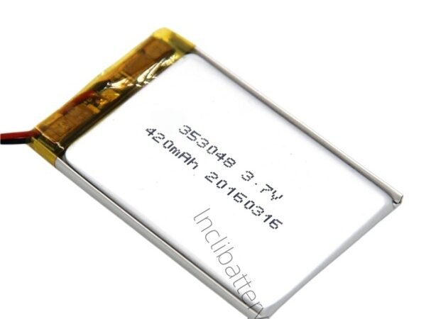 3.7V 420mAh lithium polymer battery for GPS tracking devices
