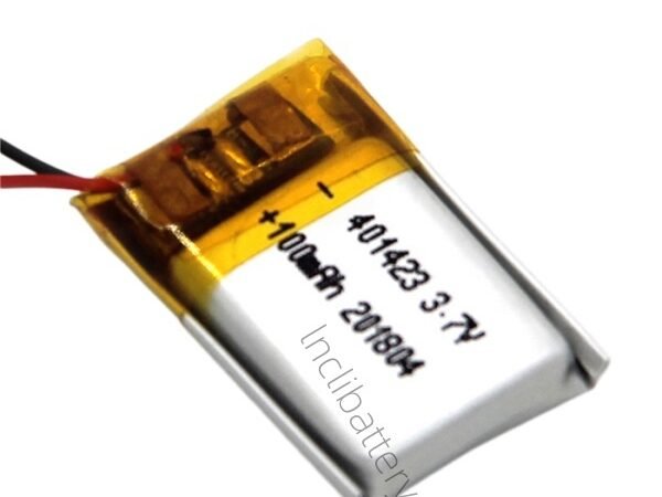 3.7V 100mAh lithium polymer battery for wearable health monitoring devices