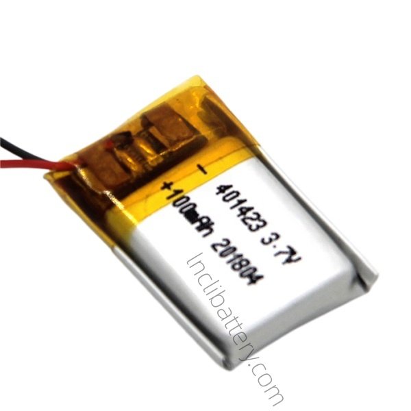 3.7V 100mAh lithium polymer battery for wearable health monitoring devices
