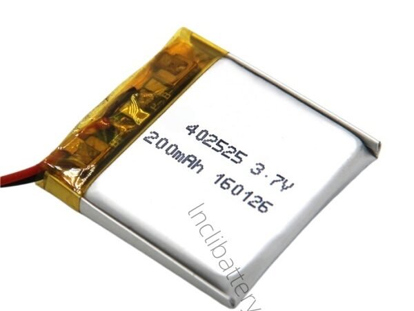3.7V 200mAh lithium polymer battery for wearable electronics