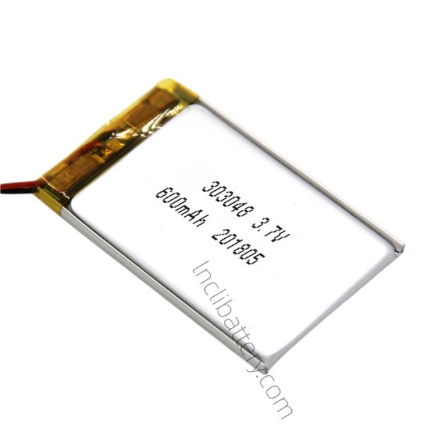 403048 3.7V 600mAh LiPo rechargeable battery for smart electronics and portable devices