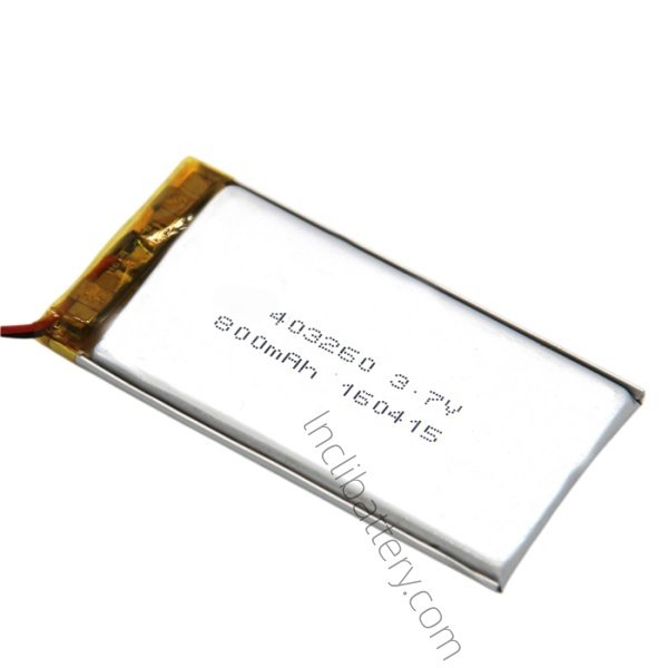 403260 3.7V 800mAh lithium polymer battery for GPS trackers and IoT devices