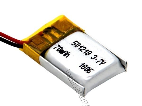 501218 3.7V 70mAh ultra mini LiPo battery for micro wearable devices