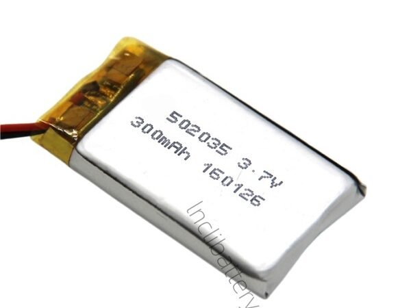502035 3.7V 300mAh LiPo battery for IoT and smart electronic devices