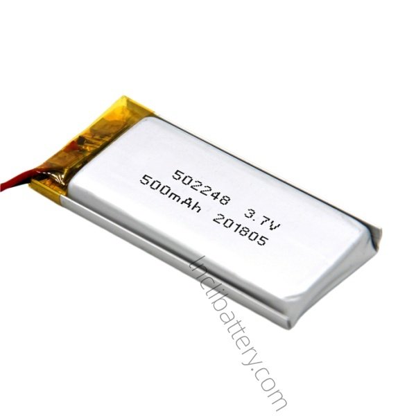 502248 3.7V 500mAh LiPo battery for medical and industrial electronic devices
