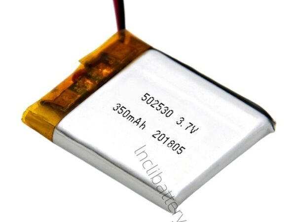502530 3.7V 350mAh LiPo battery for GPS trackers and IoT devices