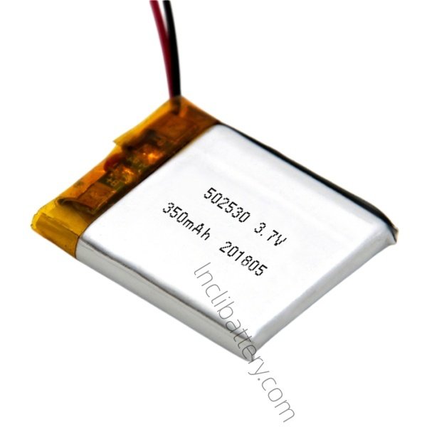 502530 3.7V 350mAh LiPo battery for GPS trackers and IoT devices