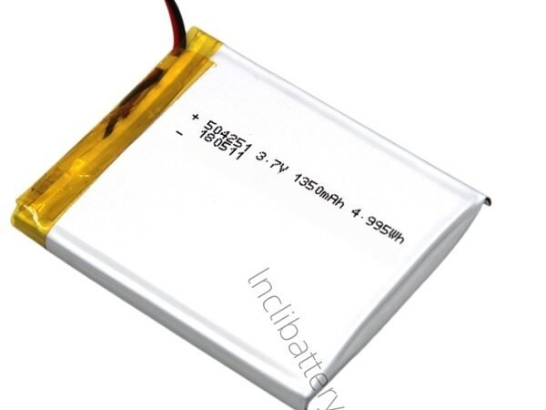504251 3.7V 1350mAh high capacity lithium polymer battery for portable electronics and industrial devices