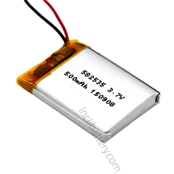 582535 3.7V 500mAh lithium polymer battery for IoT and smart electronic devices