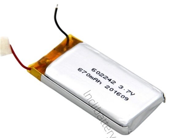 3.7V 670mAh 602242 LiPo battery for IoT applications and smart devices