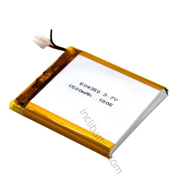 3.7V 1500mAh 604350 Rechargeable LiPo Battery for POS Terminals