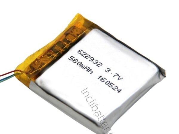 3.7V 580mAh 622932 LiPo Battery for Bluetooth Communication Devices