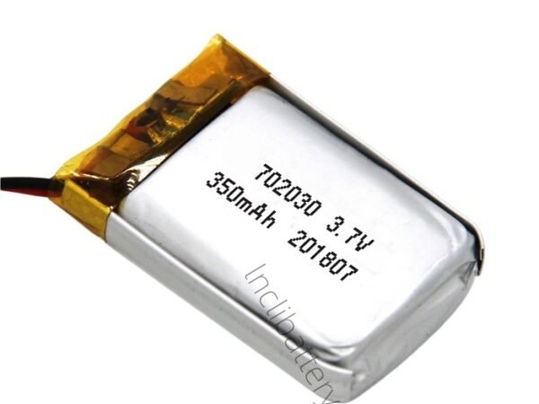 3.7V 350mAh 702030 Rechargeable LiPo Battery for Smart Door Locks