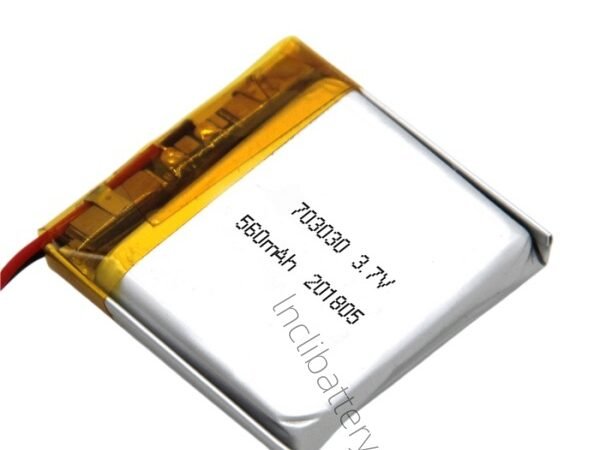 compact 3.7V 560mAh LiPo battery model LNC703030