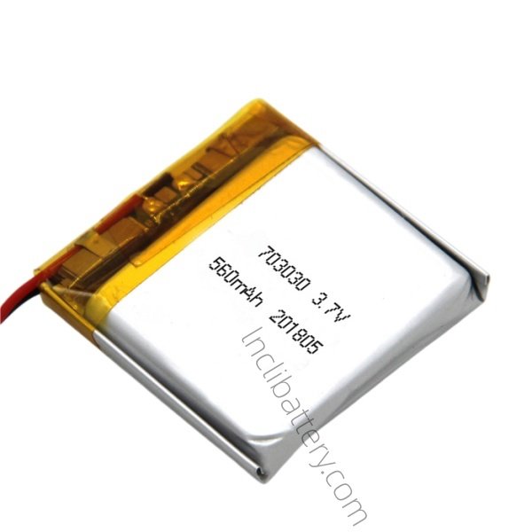 compact 3.7V 560mAh LiPo battery model LNC703030