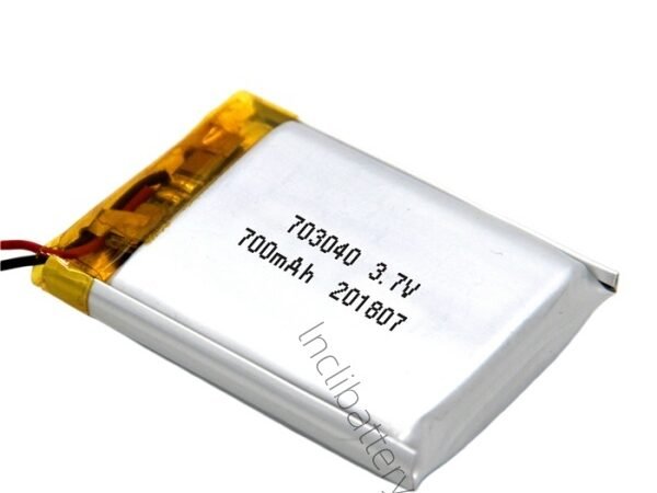 high performance 700mAh lithium polymer battery model LNC703040