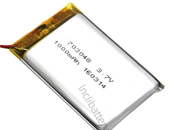 3.7V 1000mAh lithium polymer battery pack LNC703048