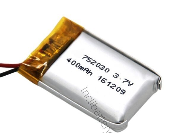 lightweight 400mAh lithium polymer battery model LNC752030
