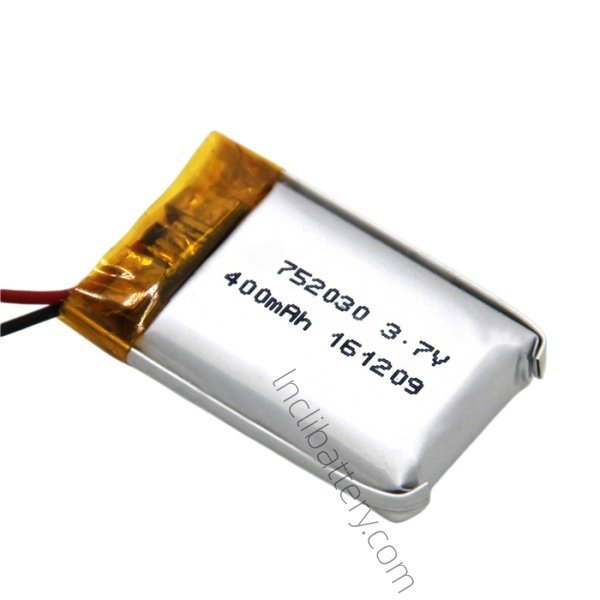 lightweight 400mAh lithium polymer battery model LNC752030