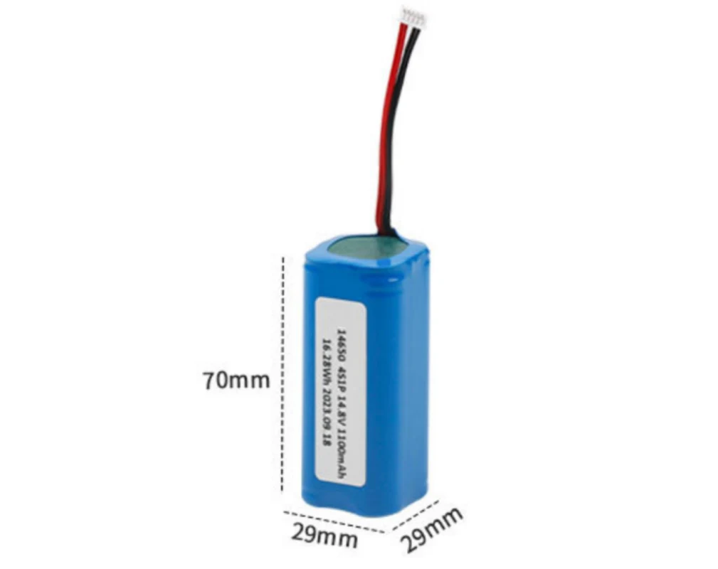 14650 14.8V 1100mAh 4S1P Li-ion Battery Pack OEM Custom Solution for smart devices