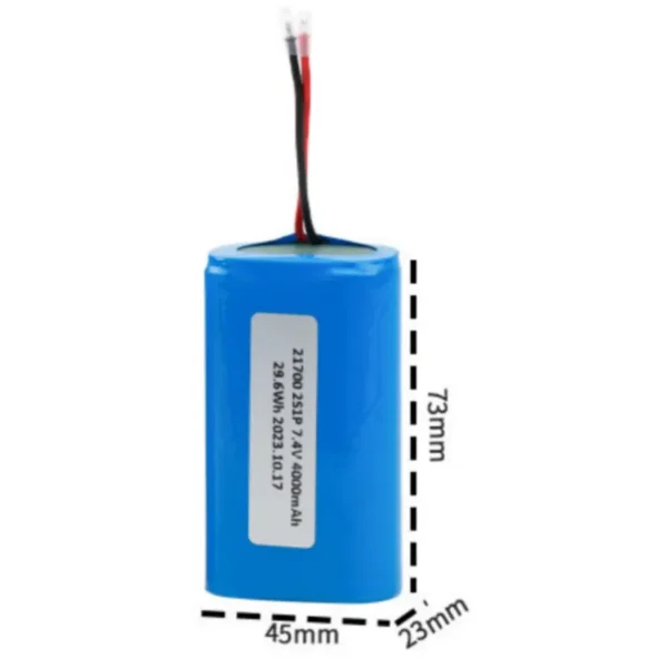 7.4V 4000mAh 21700 Lithium-ion Battery Pack for Robotics and Portable Equipment