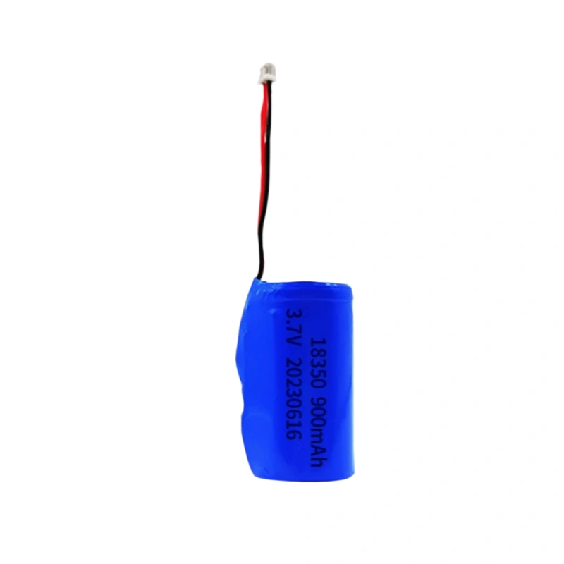 18350 3.7V 900mAh Li-ion Rechargeable Battery High Capacity Cylindrical Lithium Battery