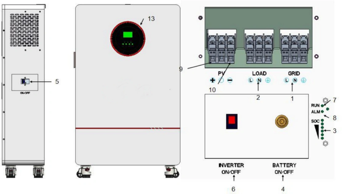 5kW 15kWh All-in-One Home Energy Storage System Battery Case Structure