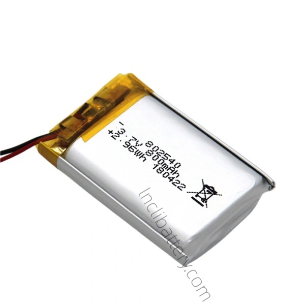 802540 800mAh 3.7V Compact Rechargeable LiPo Battery