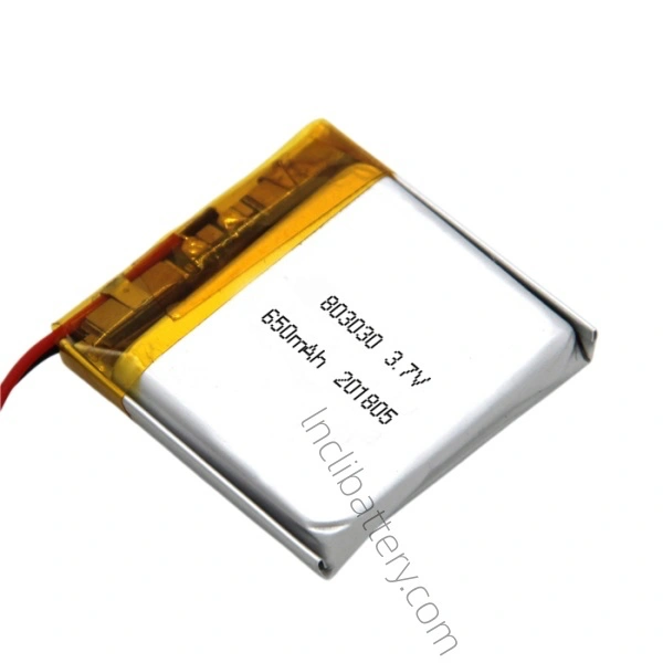803030 650mAh 3.7V Compact Rechargeable LiPo Battery