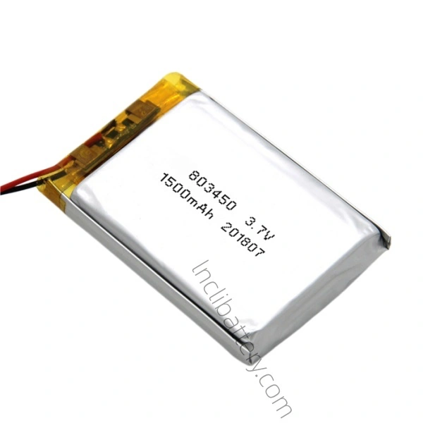 803450 1500mAh 3.7V Rechargeable LiPo Battery