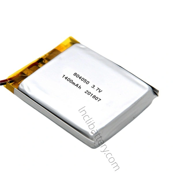 804050 1400mAh 3.7V Rechargeable LiPo Battery – Compact Lithium Polymer Pouch Cell