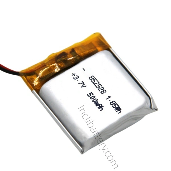 852528 500mAh 3.7V Compact Rechargeable LiPo Battery