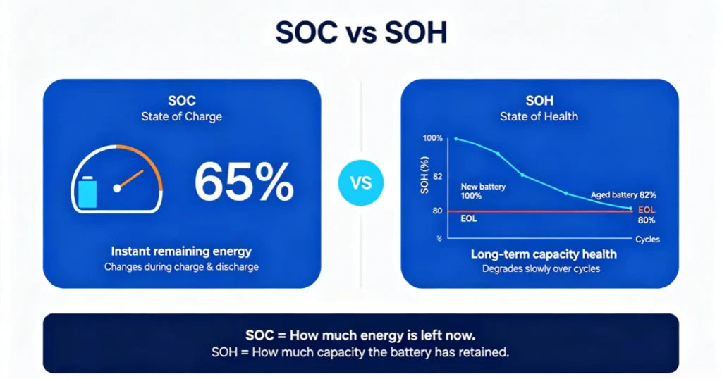 What Are SOC and SOH in Energy Storage Batteries?