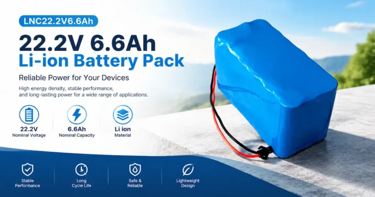 22.2V 6.6Ah 6S3P 18650 Lithium-Ion Battery Pack